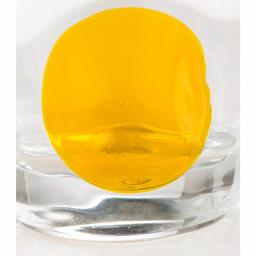 Abigails Clear Double Old-Fashioned Glass Set with Mouth-Blown Yellow Dot (Set of 4) thumbnail 2