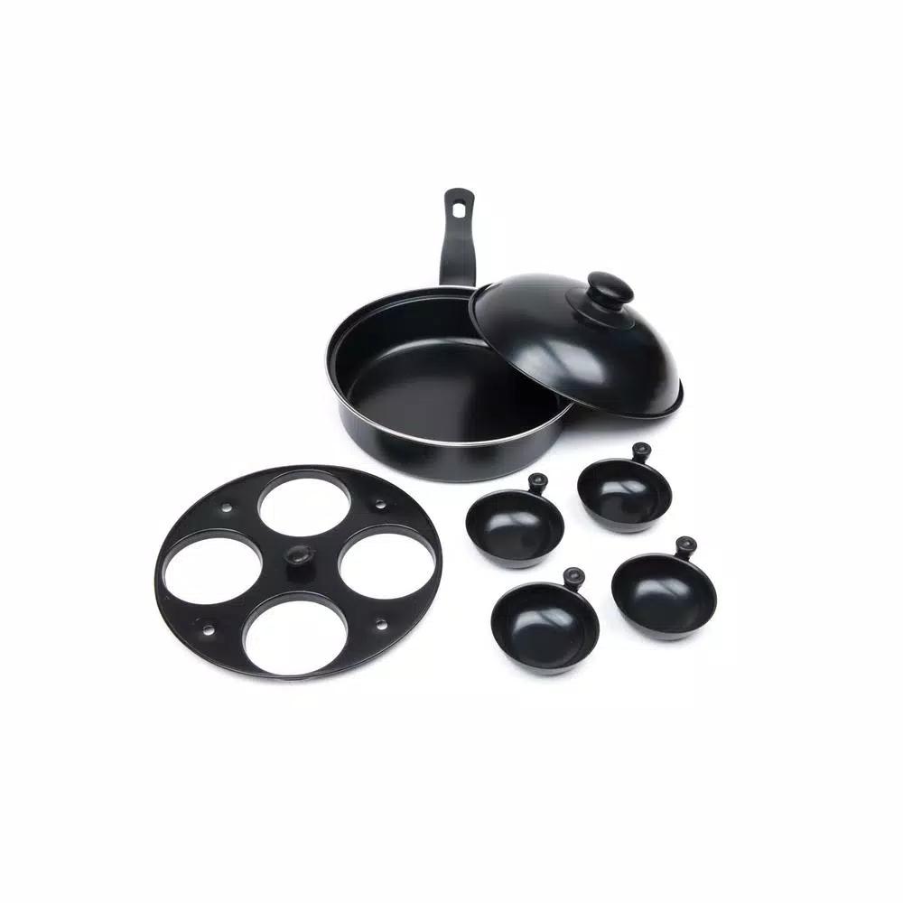Fox Run Non-Stick Carbon Steel Egg Poacher and Fry Pan 3-Piece Set