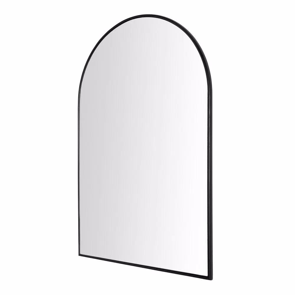 Home Decorators Collection Medium Arched Black Classic Accent Mirror