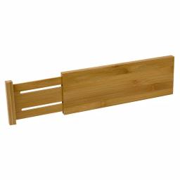 Unbranded Natural Bamboo Drawer Organizer Divider - 12.5 in. x 4 in. Tension Spring Partition thumbnail 3
