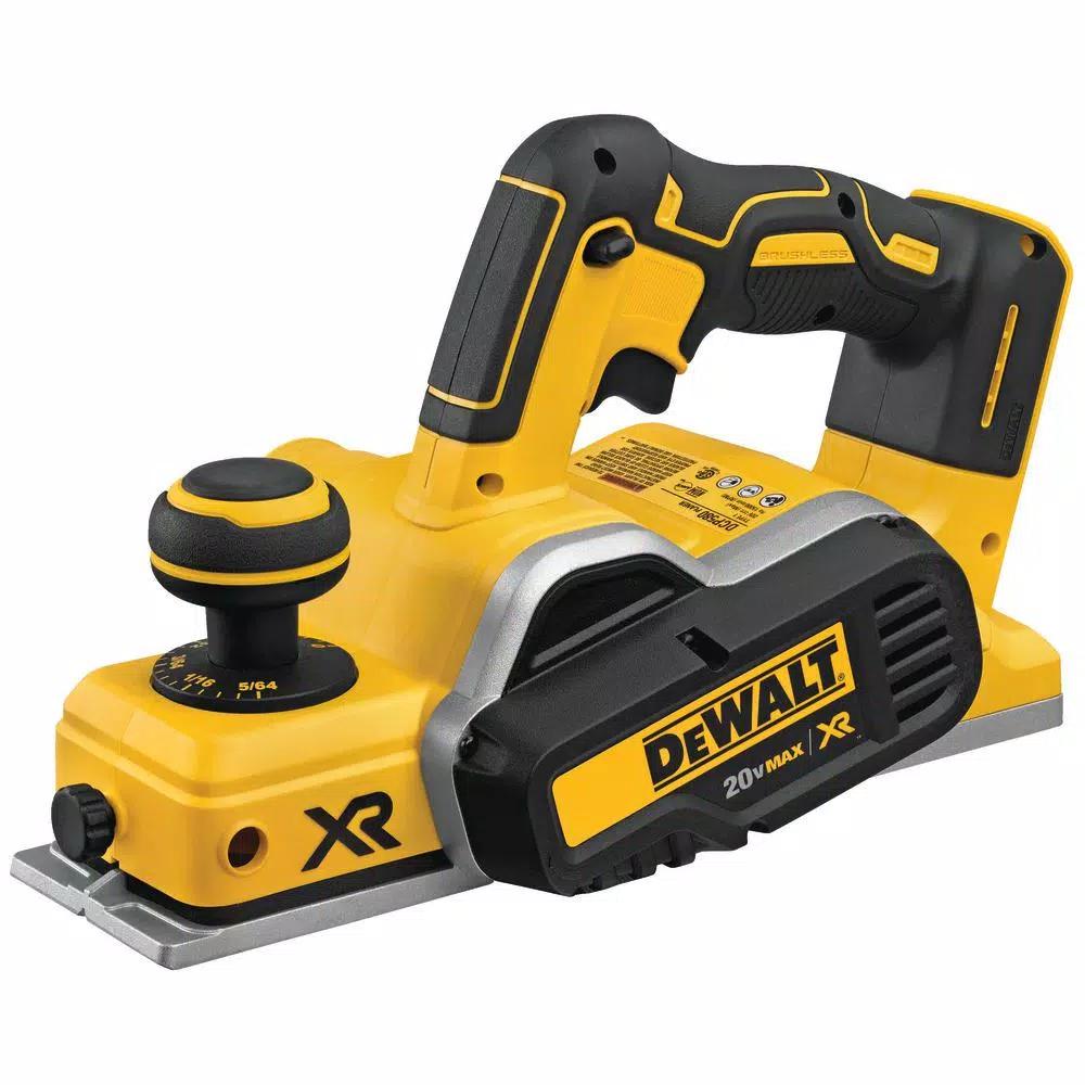 DEWALT 20V MAX XR Cordless Brushless 3-1/4 in. Planer with 5.0 Ah Battery