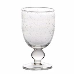 Abigails St. Remy 8 oz. Bubble Wine Glass Set of 4, Mouth-Blown Handmade Glass thumbnail 1
