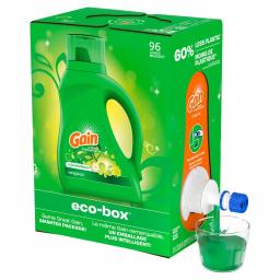 Gain Eco Box Original Liquid Laundry Detergent, 105 oz (96 Loads) thumbnail 4