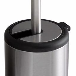 Bath Bliss Stainless Steel Toilet Brush and Holder Set with Self-Closing Lid thumbnail 3
