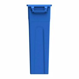 United Solutions 23 Gal. Blue Slim Recycling Highboy Waste Container thumbnail 2