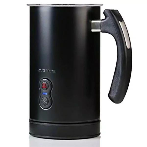 Oventes FR3608 Deluxe Electric Milk Frother and Steamer, 8 oz, Black
