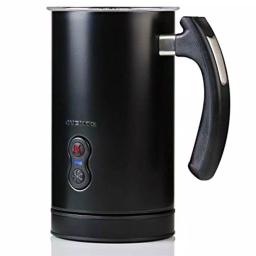 Oventes FR3608 Deluxe Electric Milk Frother and Steamer, 8 oz, Black thumbnail 1