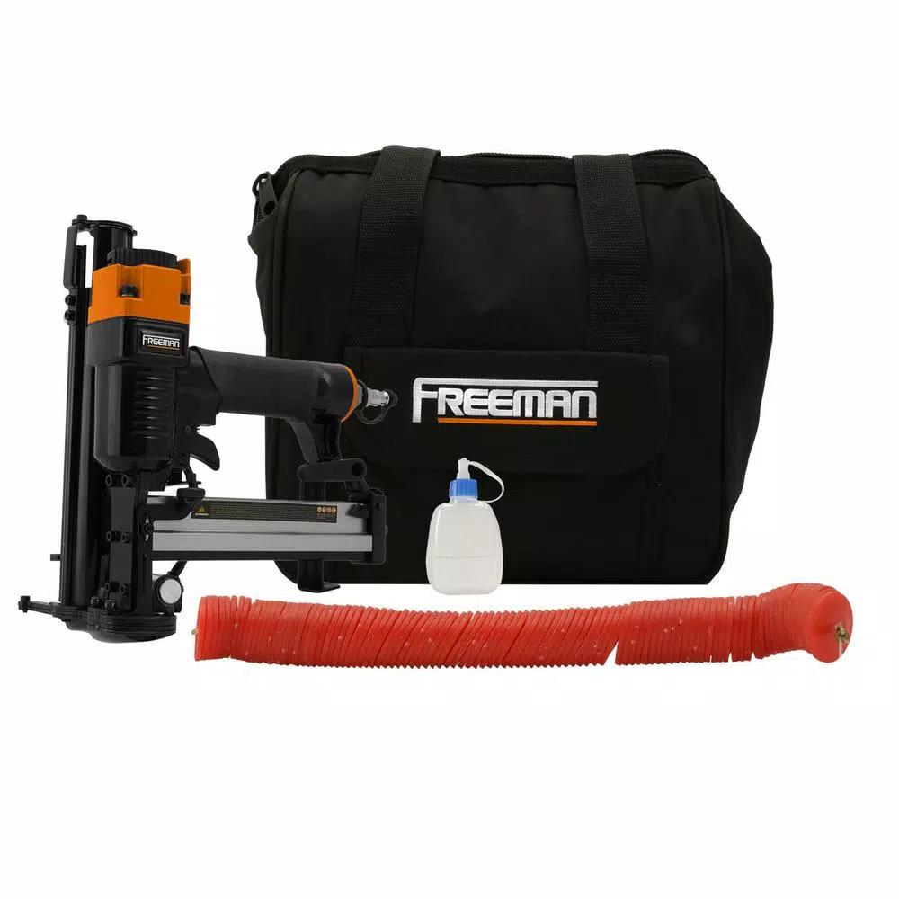 Freeman 18-Gauge 1-1/4 in. Pneumatic Plastic Cap Stapler Kit with Canvas Bag