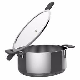 Ozeri 6-Piece Stainless Steel Induction Cookware Set with Patent-Pending Hands-Free Straining Glass Lids thumbnail 4