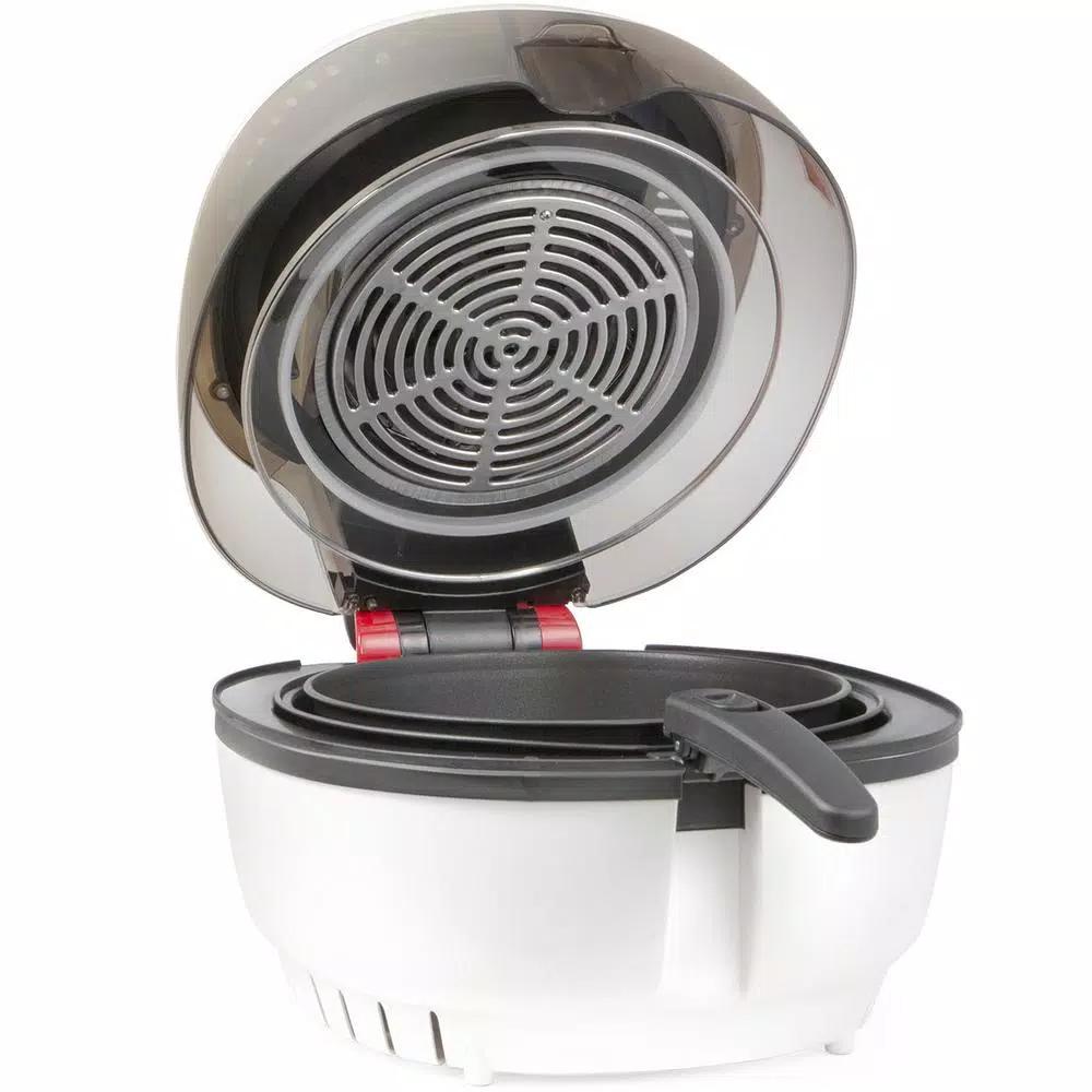 Barton Ensue 6.3 Qt Air Fryer, 1700W Multi-Functional Electric Oil-Free Cooker with 8 Programs, White