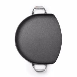 Outset 14 in. Cast Iron Pizza Iron with Forged Steel Handles thumbnail 2