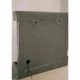Unbranded XBrand 29 in. Natural Grey Polyresin Wall Fountain with LED Light Belt for Indoor/Outdoor Use thumbnail 4