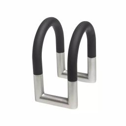 Umbra Squeeze Napkin Holder, Swivel Black and Nickel Metal Design thumbnail 4