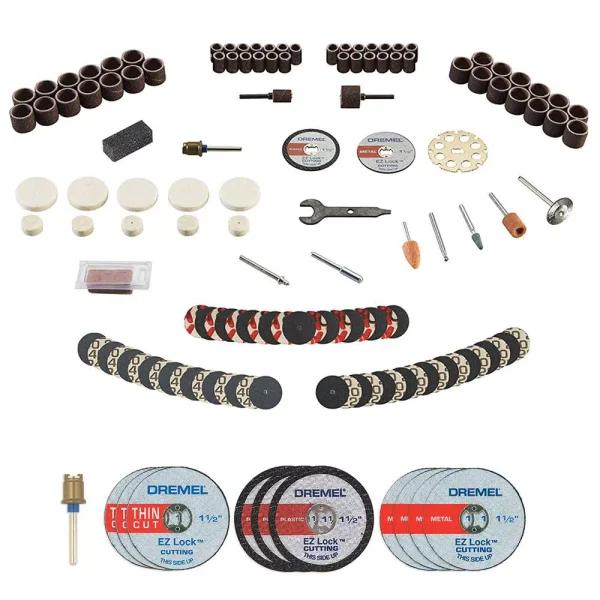 Dremel EZ Lock Rotary Tool Cut-Off Wheel Set and 130-Piece Accessory Kit