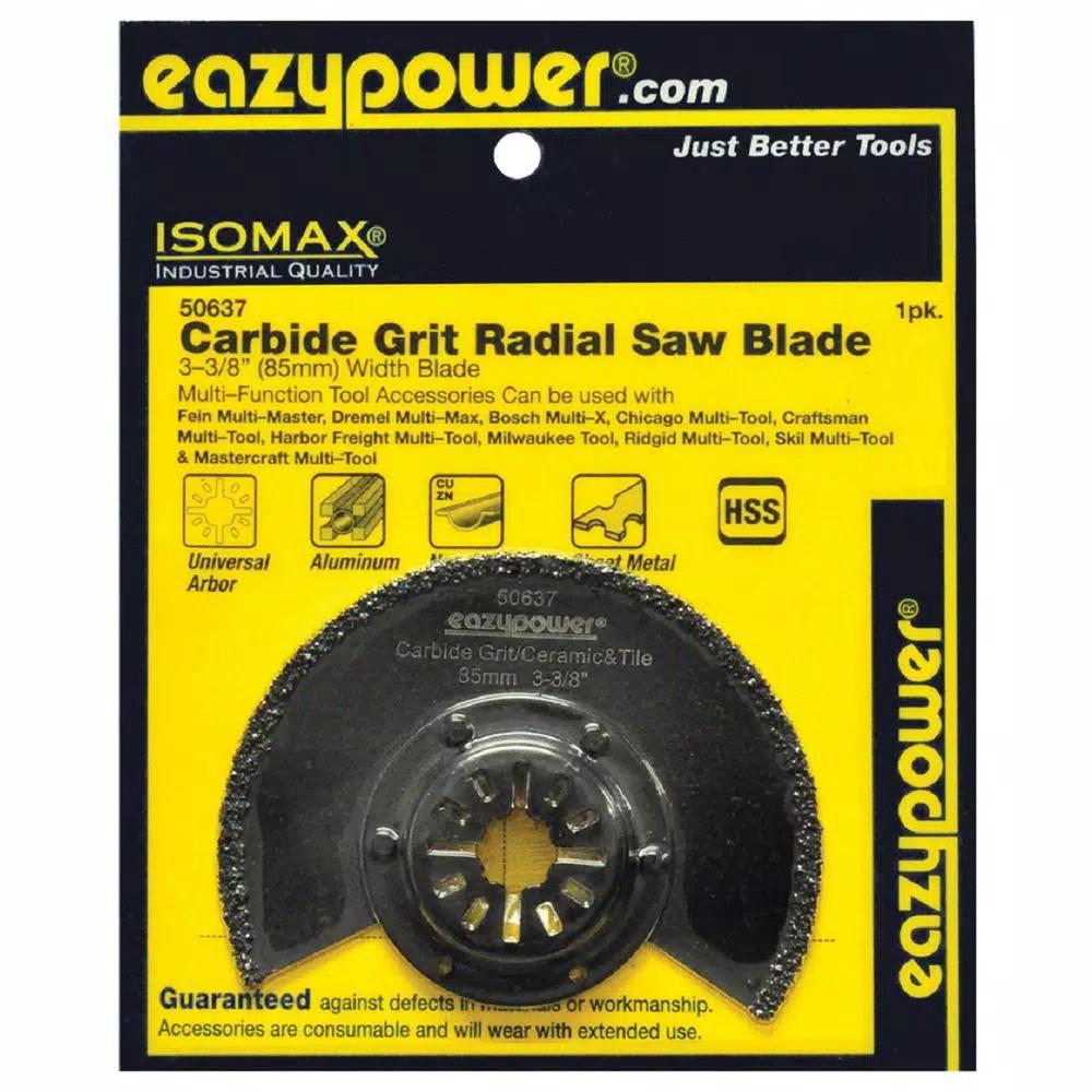 Eazypower 3-3/8 in. Carbide Grit Oscillating Multi-Tool Saw Blade