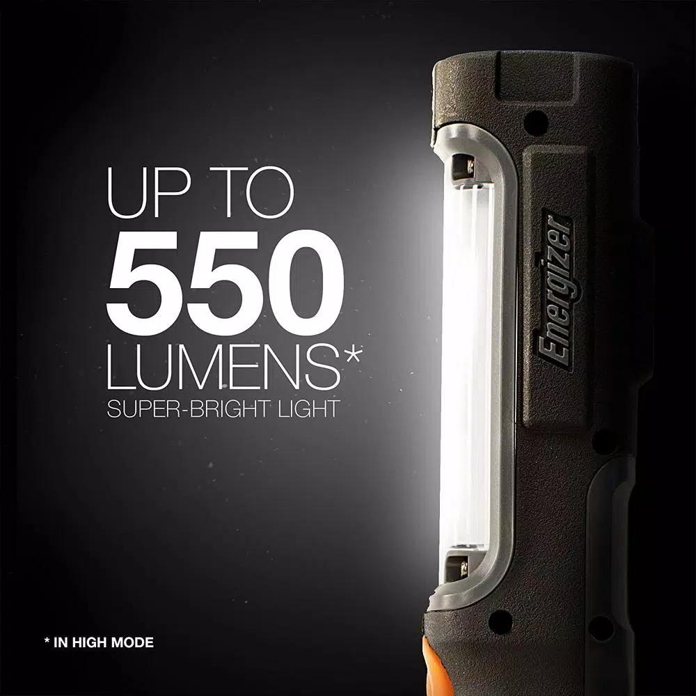 Energizer Hard Case Professional LED Work Light, 550 Lumens, AA Battery Powered