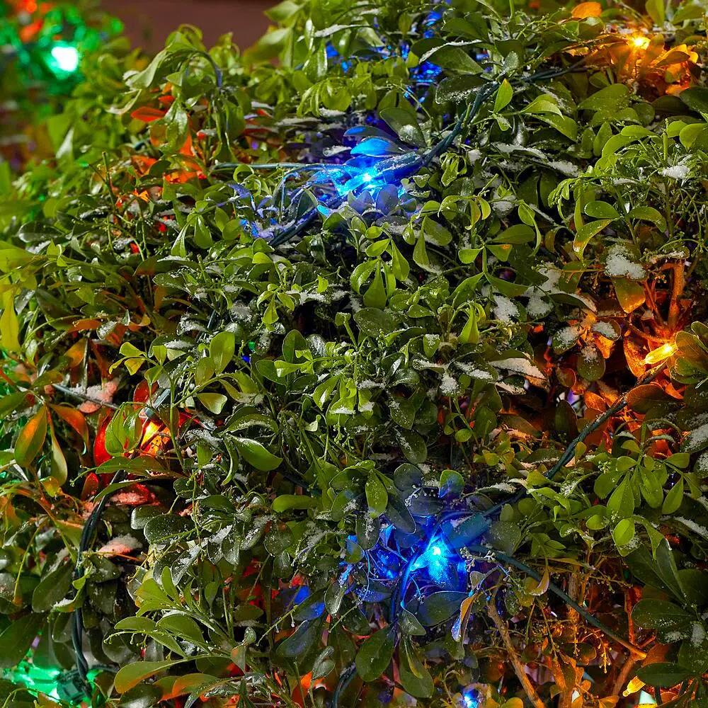 Home Accents Holiday 150-Light LED Multi-Color M5 Smooth Mini Net Lights, 48 in. x 72 in.