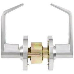 Universal Hardware Heavy Duty Classroom Keyed Entry Door Lever, Satin Chrome, 2-3/4 in. Backset thumbnail 3