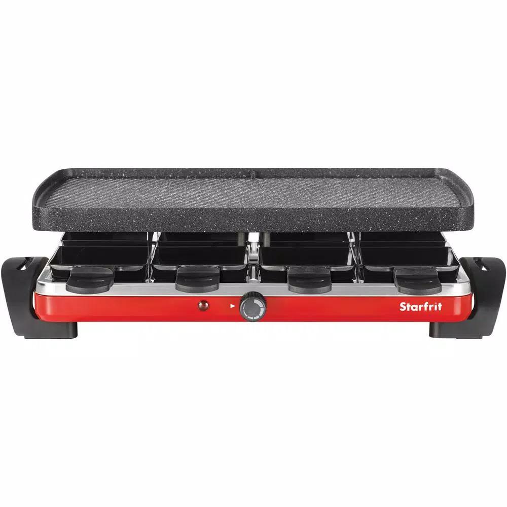 Starfrit THE ROCK by Starfrit Raclette Party Indoor Grill Set, 1500W Nonstick Cast Aluminum