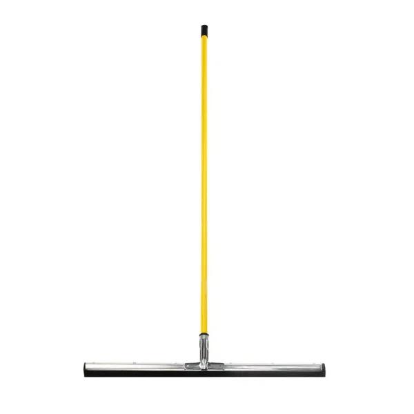 Alpine Industries 30 in. Dual Moss Rubber Professional Locking Floor Squeegee with 50 in. Handle