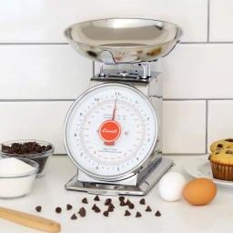 Escali Mercado Analog Food Scale with Stainless Steel Bowl thumbnail 1