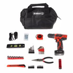 Stalwart 20V Lithium-Ion Cordless 3/8 in. Drill/Driver Kit with 122-Piece Accessory Set thumbnail 1