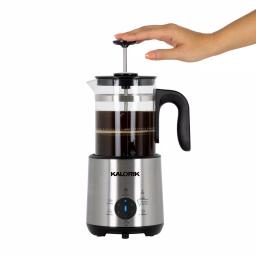 KALORIK Bartista 8-in-1 Electric French Press Coffee Maker, 24 oz. Stainless Steel thumbnail 3