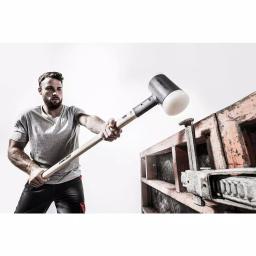 Supercraft Halder Supercraft 10 lb. Dead-Blow Sledgehammer with Hickory Handle and Replaceable Nylon Faces thumbnail 2