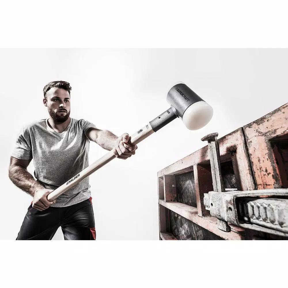 Supercraft Halder Supercraft 10 lb. Dead-Blow Sledgehammer with Hickory Handle and Replaceable Nylon Faces