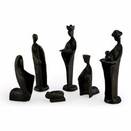 Danya B Nativity Set Cast Iron Sculptures, Family and Kings (Set of 7) thumbnail 2