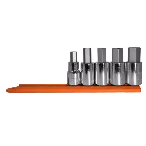 Mayhew Metric Hex Socket Bit Set, 5-Piece S2 Tool Steel Construction