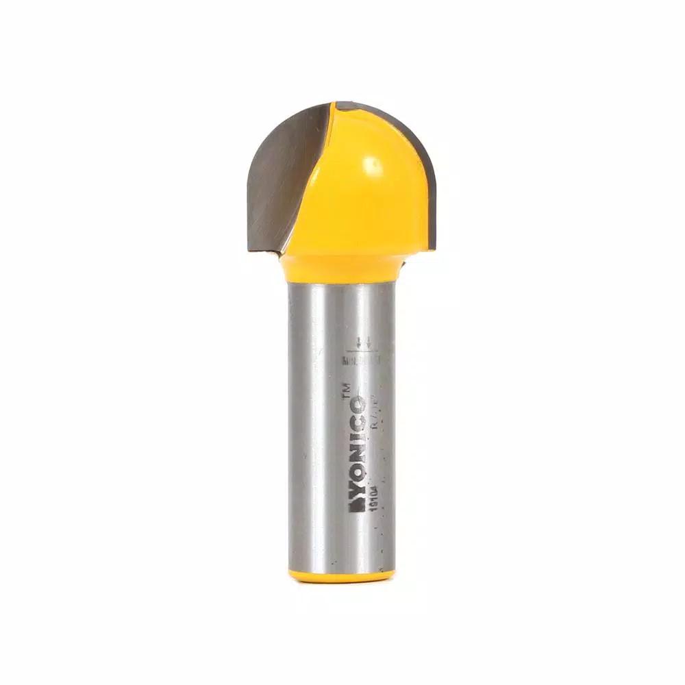 Yonico 7/8 in. Carbide Tipped Core Box Router Bit, 1/2 in. Shank