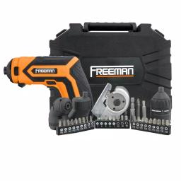 Freeman 3.6V Cordless 5-in-1 Mini Electric Screwdriver Kit with USB Charger and 26-Piece Bit Set thumbnail 8