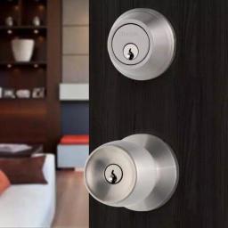 Toledo Fine Locks Single Cylinder Satin Nickel Entry Combo Set thumbnail 5