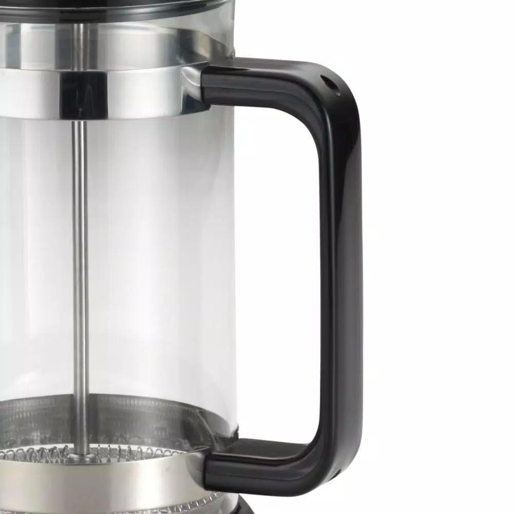 BonJour Coffee & Tea Riviera 8-Cup French Press with Coaster and Scoop, Black