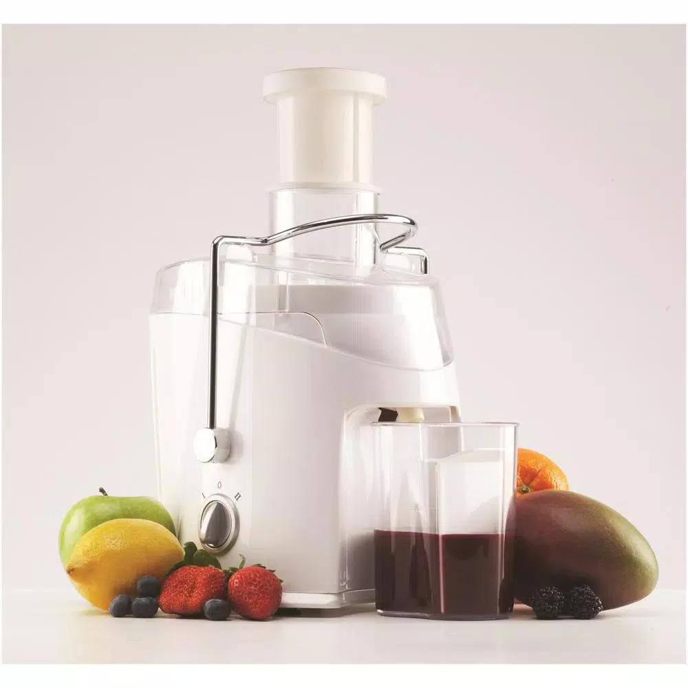 Brentwood Appliances 350 ml Masticating Juice Extractor, White