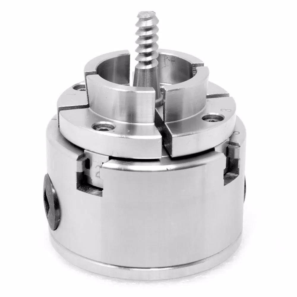 WEN 2.75 in. 4-Jaw Self-Centering Keyed Lathe Chuck Set with 1 in. x 8 TPI Thread