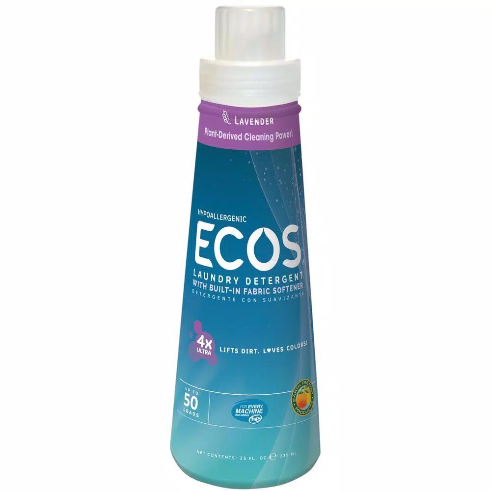 ECOS 4x Ultra Concentrate Laundry Detergent, Lavender Scent, 25 oz