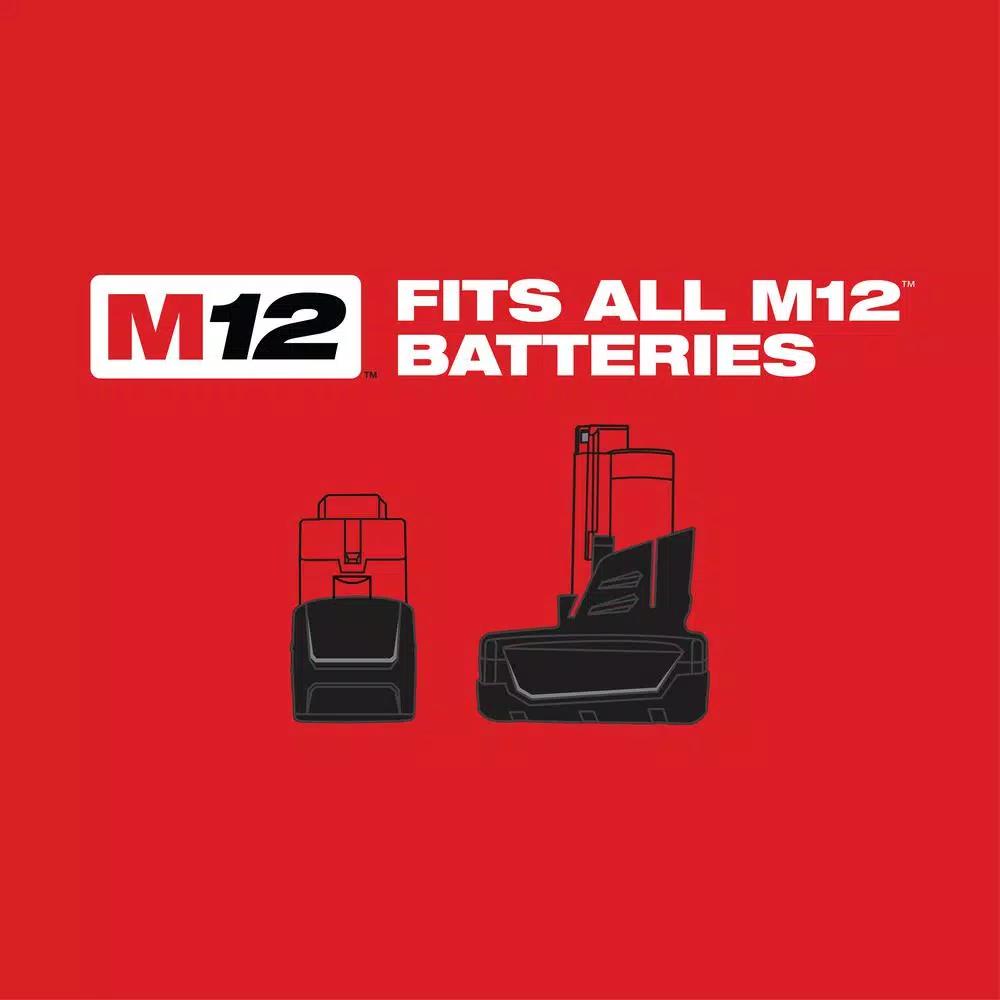 Milwaukee M12 FUEL 12V Cordless 3/8 in. Ratchet & 1/4 in. Stubby Impact Wrench Combo Kit with (2) 3.0 Ah Batteries