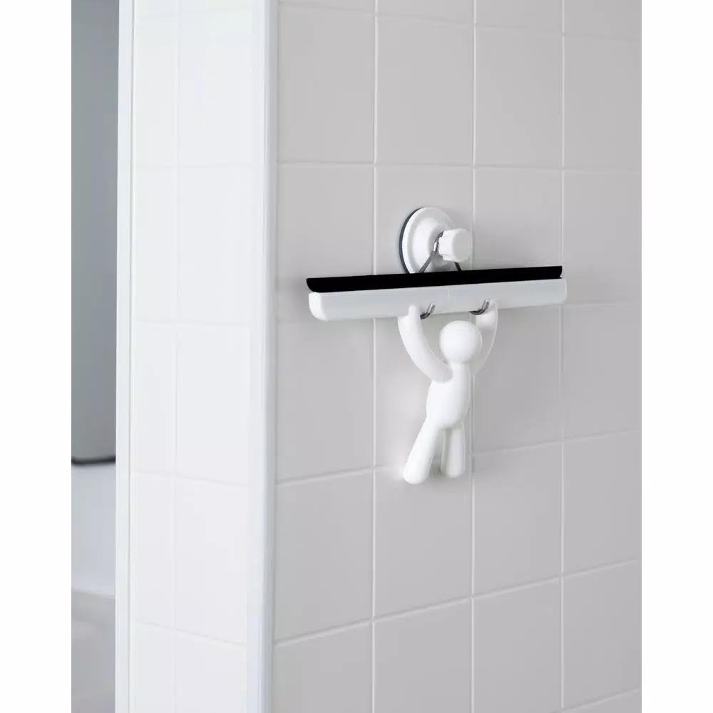 Umbra Buddy Shower Squeegee with Suction Cup, White