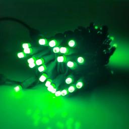 HOLIDYNAMICS HOLIDAY LIGHTING SOLUTIONS 50-Light RGB LED String Lights, 5 mm Frosted Bulbs, 4 in. Spacing, Green Cord thumbnail 3