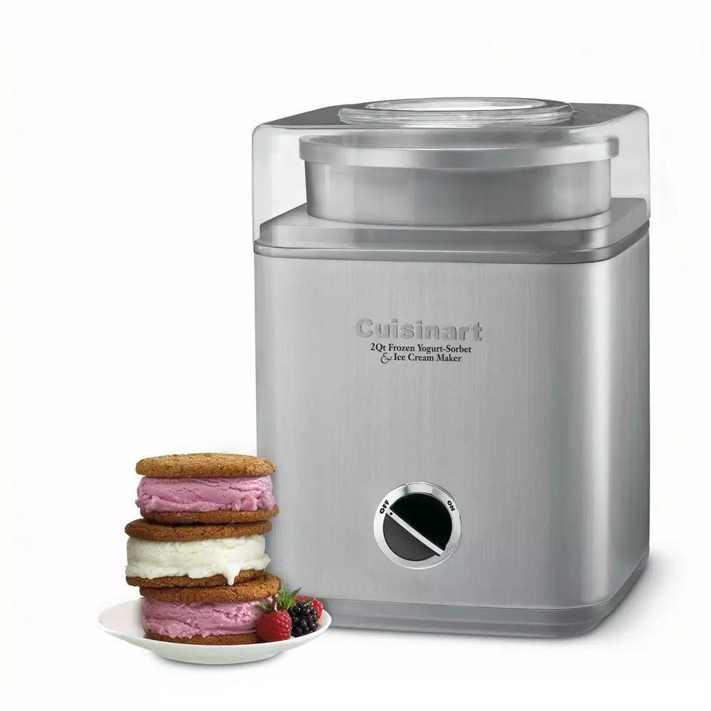 Cuisinart Pure Indulgence 2-Qt. Ice Cream, Sorbet and Frozen Yogurt Maker - Brushed Chrome