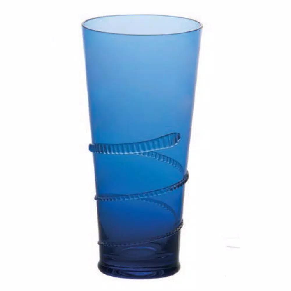Abigails Lionshead Cobalt Blue Glass Tumblers, Set of 4