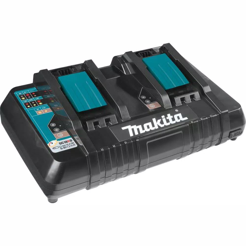 Makita 18 in. 36V LXT Brushless Self-Propelled Cordless Lawn Mower Kit with 4 5.0 Ah Batteries and Charger