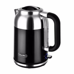 Kalorik Retro 1.7L Electric Kettle, 7-Cup Cordless Water Boiler, Black thumbnail 1