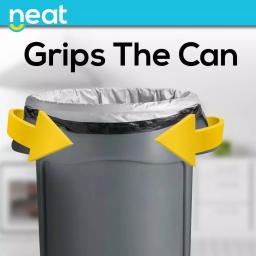 Unbranded Neat 30 Gallon Heavy Duty Black and White Trash Bags, 1.1 Mil, 120 Count thumbnail 5
