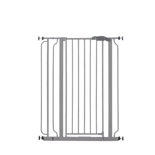 Regalo Easy Step Extra Tall 41 in. Platinum Metal Walk Through Baby Gate