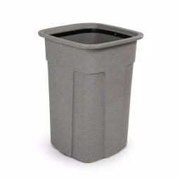 Toter Slimline 35 Gallon Graystone Rectangular Trash Can thumbnail 1
