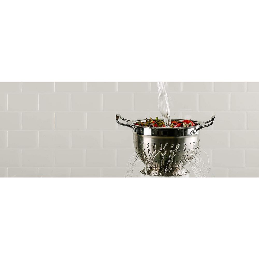 Ovente 3-Piece Stainless Steel Colander Set - 1.5qt, 3qt, 5qt - Dishwasher Safe