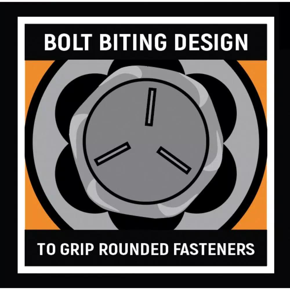 GEARWRENCH Bolt Biter 1/2 in. Drive Deep Extraction Socket Set, 5-Piece